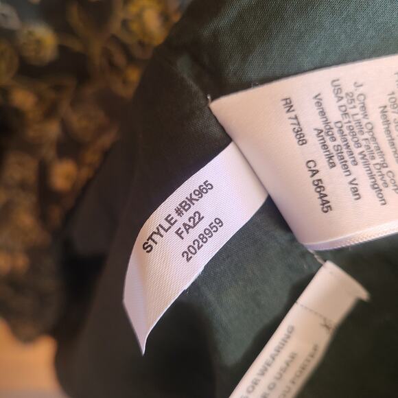 J. Crew Mini Dress Vintage Vines Sweetheart Cottage Garden 4 Boho Green Floral - Picture 9 of 9